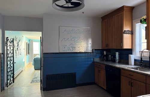 Harbor View - Orient Heights Apartment | Modern city & water view 1-bedroom apartment with AC. 4 blocks from T/beach