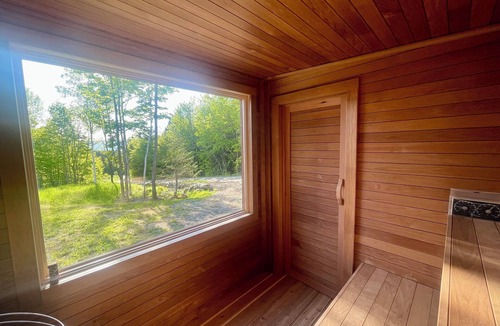 Waterbury Center House | Modern Design Retreat: Sauna + Views Near Stowe