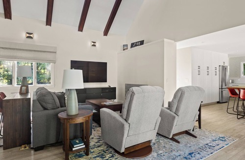 Stowe Area House | Modern House with Firepit just off Mountain Rd, 5 Minutes to Ski Resort