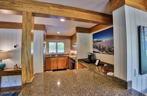 Stowe Area Condo | Modern Mountain Getaway ~ Ski-in Ski-Out ~ Scenic Pond front ~ 4 Seasons!