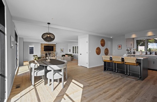 Guilford House | Modern Waterfront Oasis with Private Beach and Sunset Views