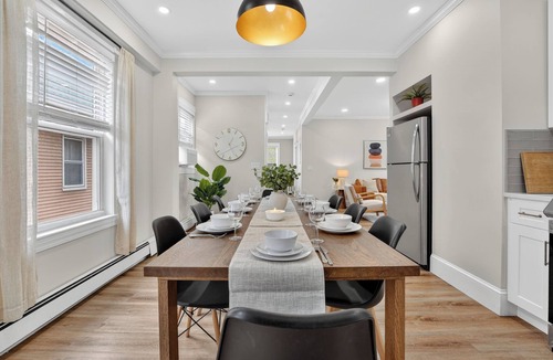 Codman Square House | Modern World Cup 5BR Near Downtown Parking, Backyard & Walk to Train