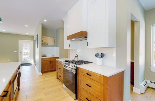 Carrabassett Valley House | Mountain escape with a hot tub, game room, four bedrooms, & gas fireplace