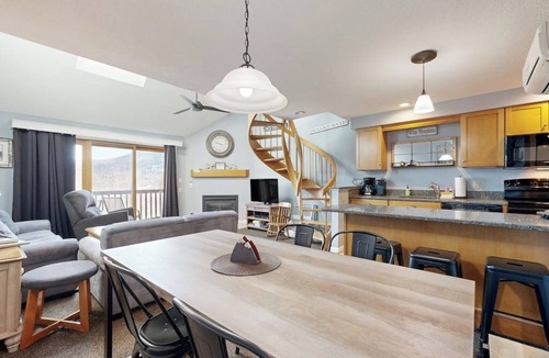 Jackson Condo | Mountain stunner with pools, hot tub, tennis, grilling area, & game tables