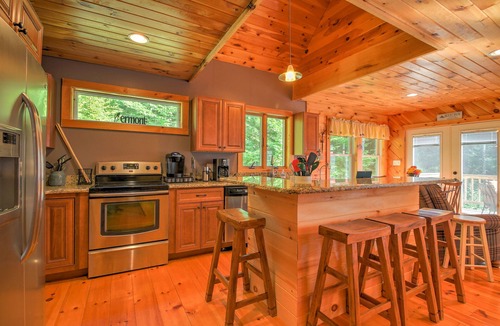 Wardsboro House | Mt. Snow Escape with Hot Tub & Fire Pit, Surrounded by Woods.