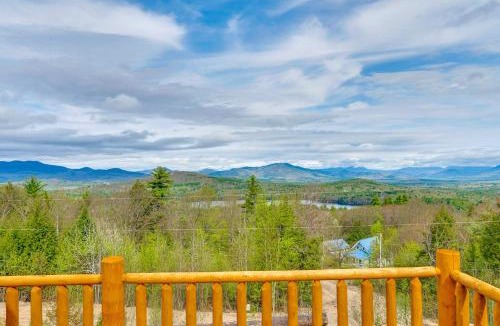 Conway House | Mtn-View Deck: Scenic Conway Log Cabin!