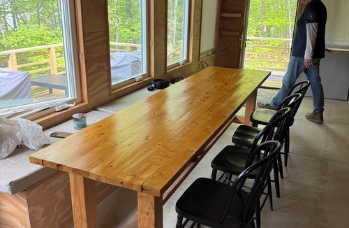 Bristol Cabin | New Build Bristol Cottage 75 yards from Newfound Beach & Dock & Deck Sleeps 8