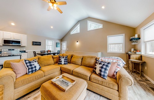 Eidelweiss Village House | New dog-friendly home with firepit, deck, grill & WiFi - walk to lake beaches
