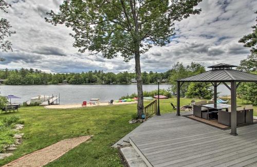 Barnstead House | New Hampshire Home w/Private Beach, Dock & Rafts!