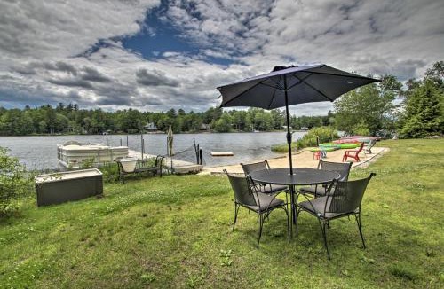 Barnstead House | New Hampshire Home w/Private Beach, Dock & Rafts!