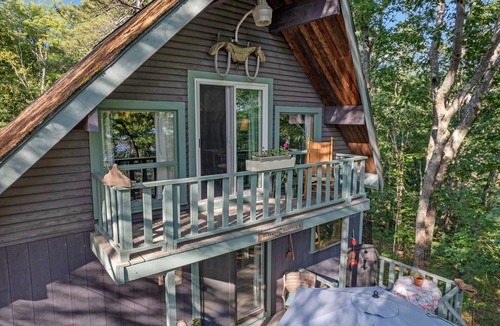 West Newfield Ski Chalet | New Rental on Private Beautiful Silver Lake in Newfield Maine.