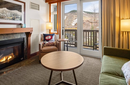 Stowe Area Condo | New! Studio Lodge At Spruce Peak | Ski In Ski Out | Great Views @ The Stowe Mountain Resort