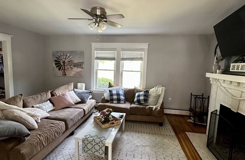 Central Manchester House | Newly renovated single-family home with firepit, patio, and pet-friendly yard!