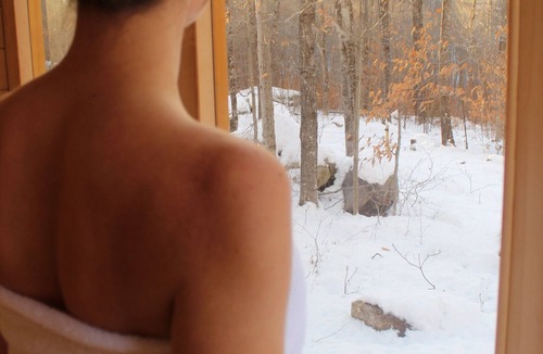 South Pond Shores Cabin | Nordic House - Glamping Cabin w Hot Tub, Sauna, Cold Plunge + Waterfront w Dock