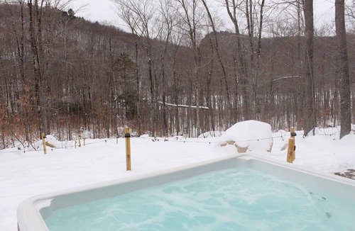 South Pond Shores Cabin | Nordic House - Glamping Cabin w Hot Tub, Sauna, Cold Plunge + Waterfront w Dock