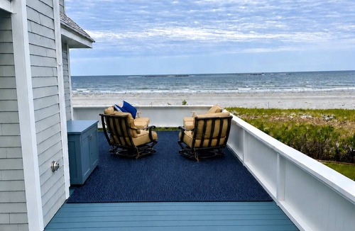 Kennebunkport House | Oceanfront Home on Goose Rocks Beach- now with bedroom AC!