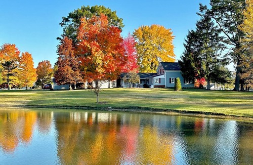 Kirtland House | Peaceful Historic Home on 10 Acres w/Lake, Barn & Fire Pit - 5 Bedrooms