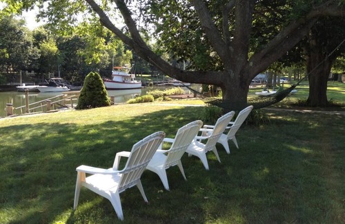 Greenport West House | Peaceful Retreat with 100 ft private deep water dock