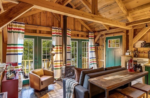 Bethel Cabin | Peaceful Woodland Escape with Two Cabins, Firepit Nights & Hot Tubs in Bethel, Maine