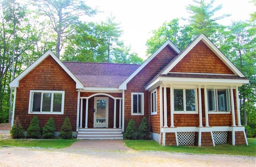 Moultonborough House | Pet Friendly Natural cedar shakes waterfront on Lake Winnipesaukee sleeps 6