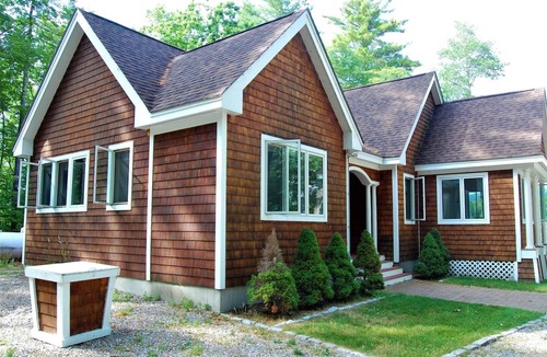 Moultonborough House | Pet Friendly Natural cedar shakes waterfront on Lake Winnipesaukee sleeps 6