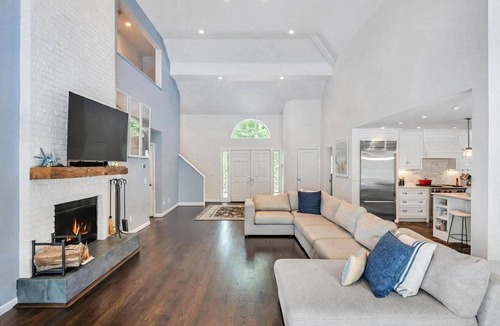 East Quogue House | Private 5BR East Quogue Retreat with Heated Pool, Gym, & Outdoor Entertaining
