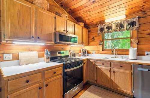 Seymour Cabin | Private Cozy Log Cabin on 32+ Wooded Acres