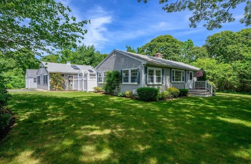 Eastham House | Private Dog-Friendly Home with Heated Pool & Guest Cottage at National Seashore