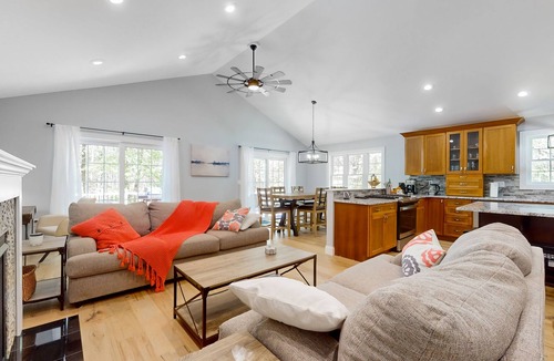 Tolland House | Private, lake community house in the serene Berkshire Foothills with pool table