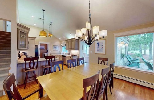 Mashpee House | Private pool close to beach with cabana, grill, AC, patio, dog-friendly