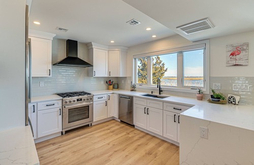 Beach Haven West Cottage | Private Pool, Dock & Beach: Stafford Township Gem
