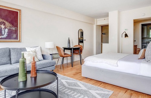 Corey Hill Apartment | Quaint Brookline studio steps from Coolidge Corner w/ gym by Blueground
