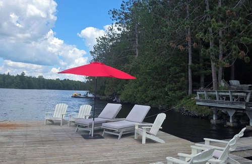 Highlands East Cottage | Red pines lake house, great for 2 families,Pet-friendly. Beautiful sunsets!