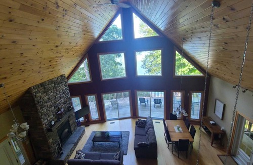 Whitewater Region Cottage | Redwing Lake house, waterfront property on Muskrat lake. Game room & big dock.