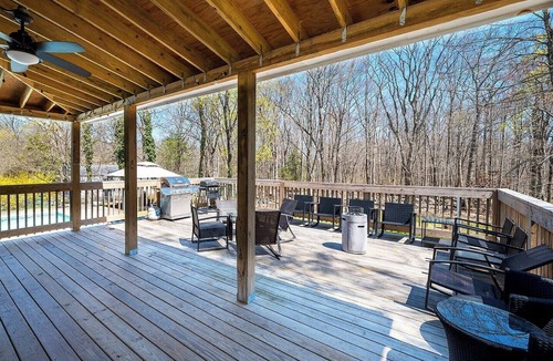 Avon House | Relaxing 3-bedroom Home in Avon with Pool, Theatre room, AC , Large Deck, & Yard