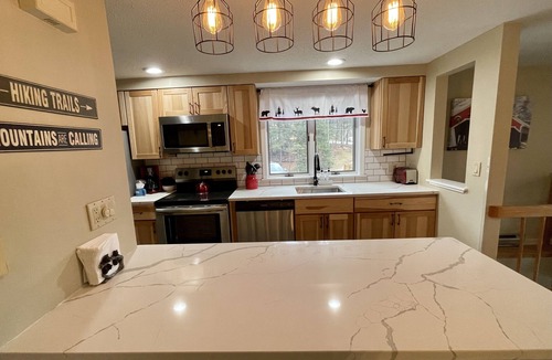 Bartlett Condo | Renovated Nordic Village condo-book now for summer fun in the mountains!