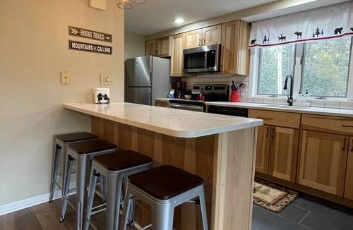 Bartlett Condo | Renovated Nordic Village condo-book now for summer fun in the mountains!