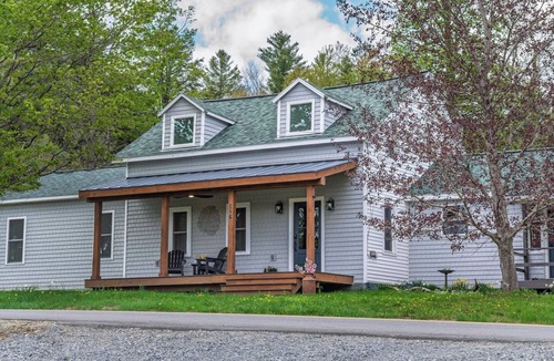 Porter Corners House | Restored Farmhouse Near Saratoga Fire Pit & Trails