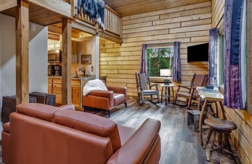 Houston Cabin | Riverfront, Authentic, Luxury Log Cabin-Black Bear