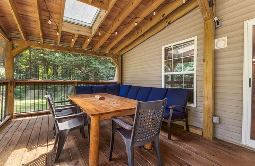 Schroon Lake House | Riverfront home with huge screened deck - dog-friendly & fast WiFi