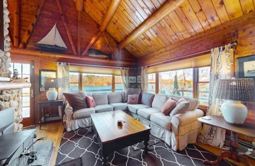 Boothbay House | Riverfront retreat with a furnished deck, washer/dryer & fast WiFi