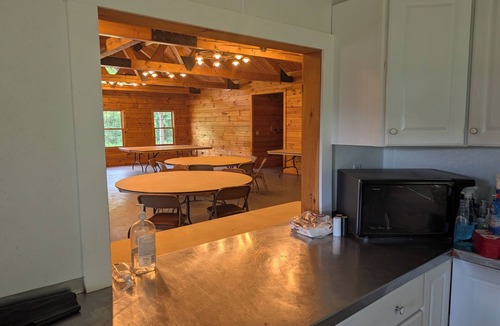 Plymouth Cabin | Rustic 6-bedroom cabin with private lake access in a nature camp setting
