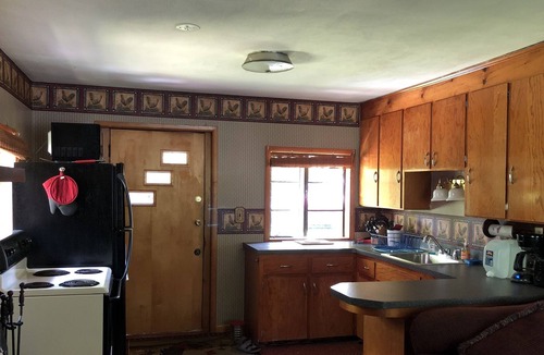 Rushford Lake House | Rustic cabin plus updated bunk house right on Rushford Lake