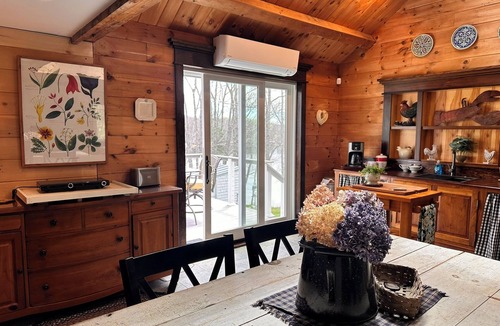 Penobscot Apartment | Rustic luxury waterfront apartment, 2 decks, kayaks, fireplace, peace & beauty.