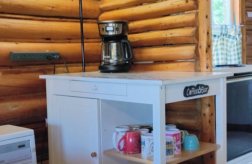 Dennysville Cottage | Rustic, two-story, log cottage, Lake-view, Pet-friendly, Downeast Maine