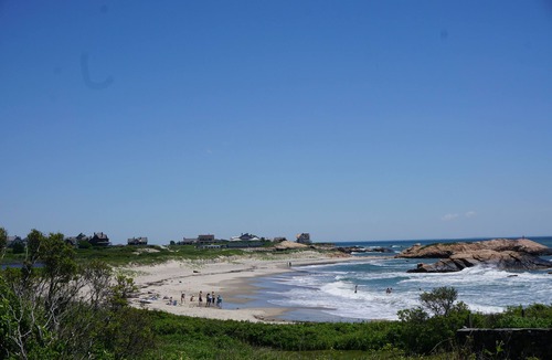 Little Compton House | Sakonnet Point water view home with 8 minute walk to idyllic private beach