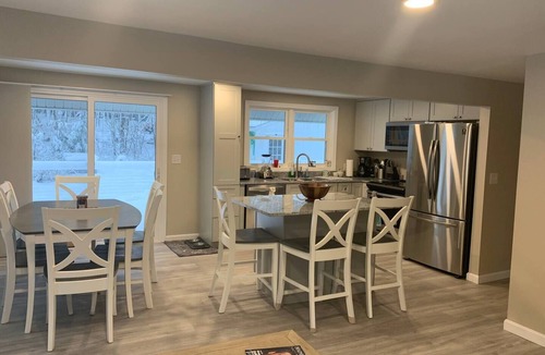 Standish House | Sebago Lake, ME Lakeside Hot Tub just renovated