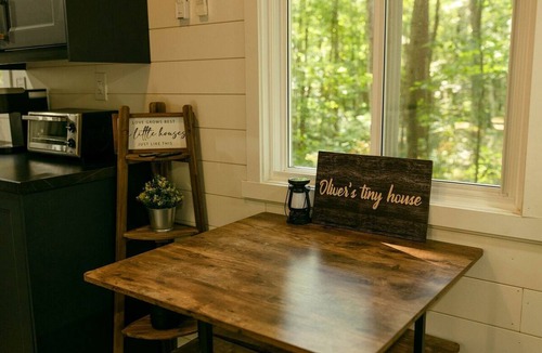 Simcoe Cabin | Secluded Forest Tiny House with Wood-Fired Sauna & Hot Tub Near Norfolk County, Simcoe, Ontario