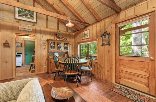 Center Harbor Cabin | Secluded Waterfront Lodge with guest cottage