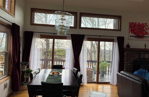 Bushkill House | Serene 2.5 house with AC/fireplace in welcoming Saw Creek community. Sun filled